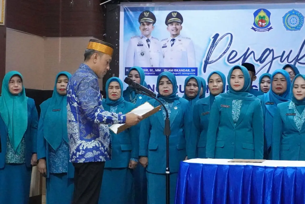Pengurus TP PKK dan Dekranasda Jeneponto Masa Bhakti 2025,-2030 Resmi Dikukuhkan