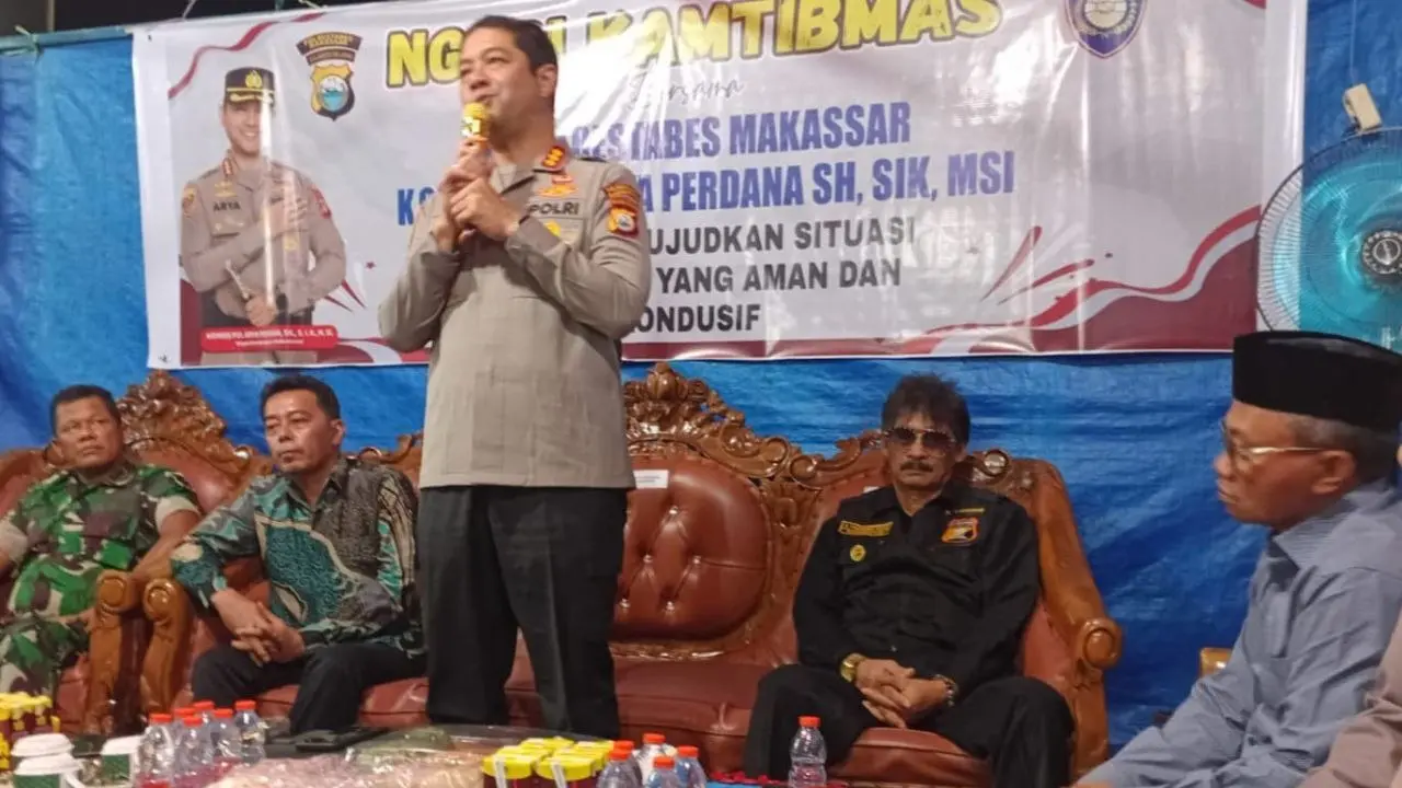 Ngopi Kamtibmas di Biringkanaya, Kapolrestabes Makassar Ajak Warga Peduli Lingkungan