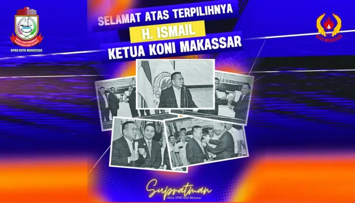 DPRD Makassar Ucapkan Selamat, Ismail Terpilih Aklamasi Pimpin KONI Makassar