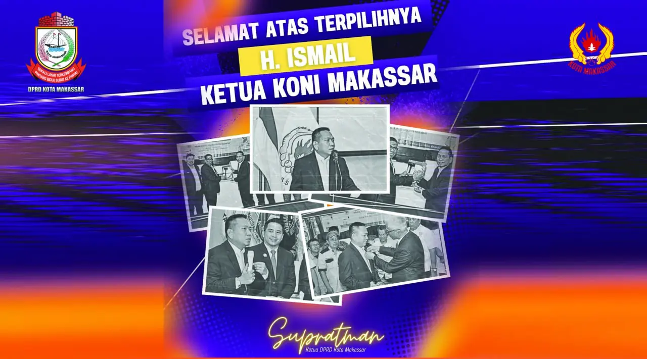 DPRD Makassar Ucapkan Selamat, Ismail Terpilih Aklamasi Pimpin KONI Makassar