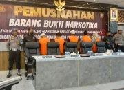 Polrestabes Makassar Musnahkan 6,8 Kg Sabu, Total Nilai Capai Rp19 Miliar