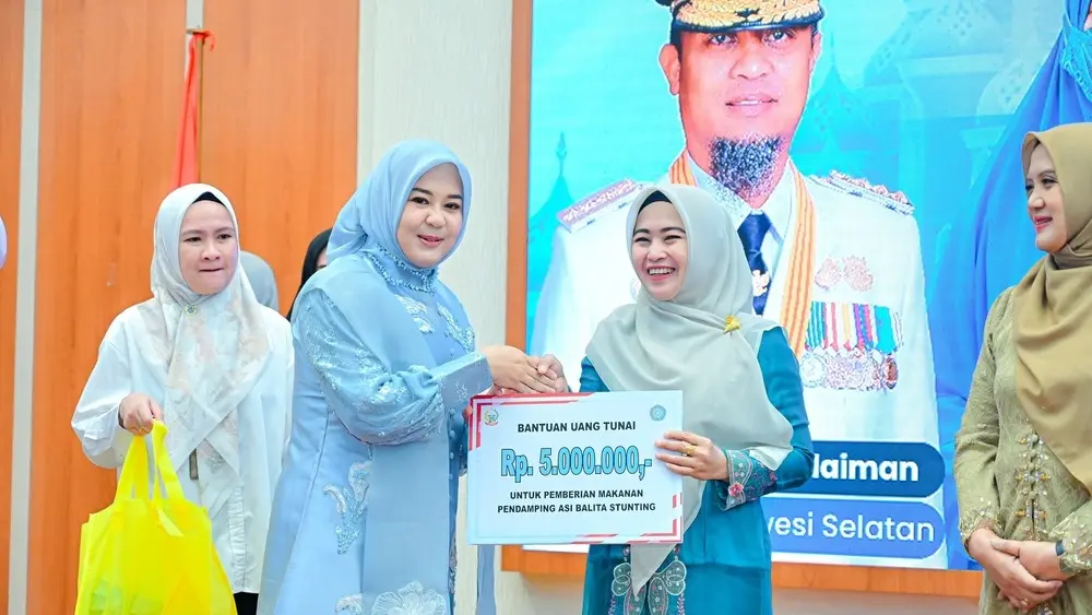 Wagub Sulsel Sumbangkan Gaji untuk Atasi Stunting dan Anak Putus Sekolah