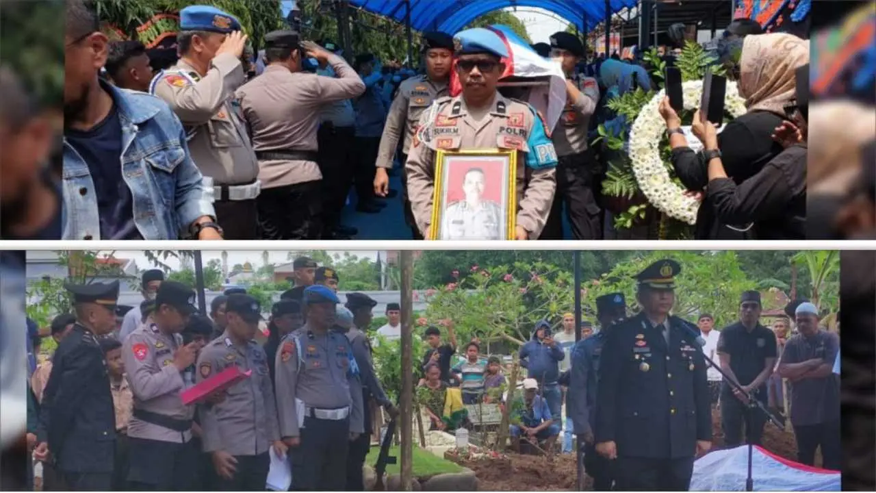 Kapolsek Manggala Pimpin Upacara Pemakaman Ipda (Purn) Abd Rahman Lallo