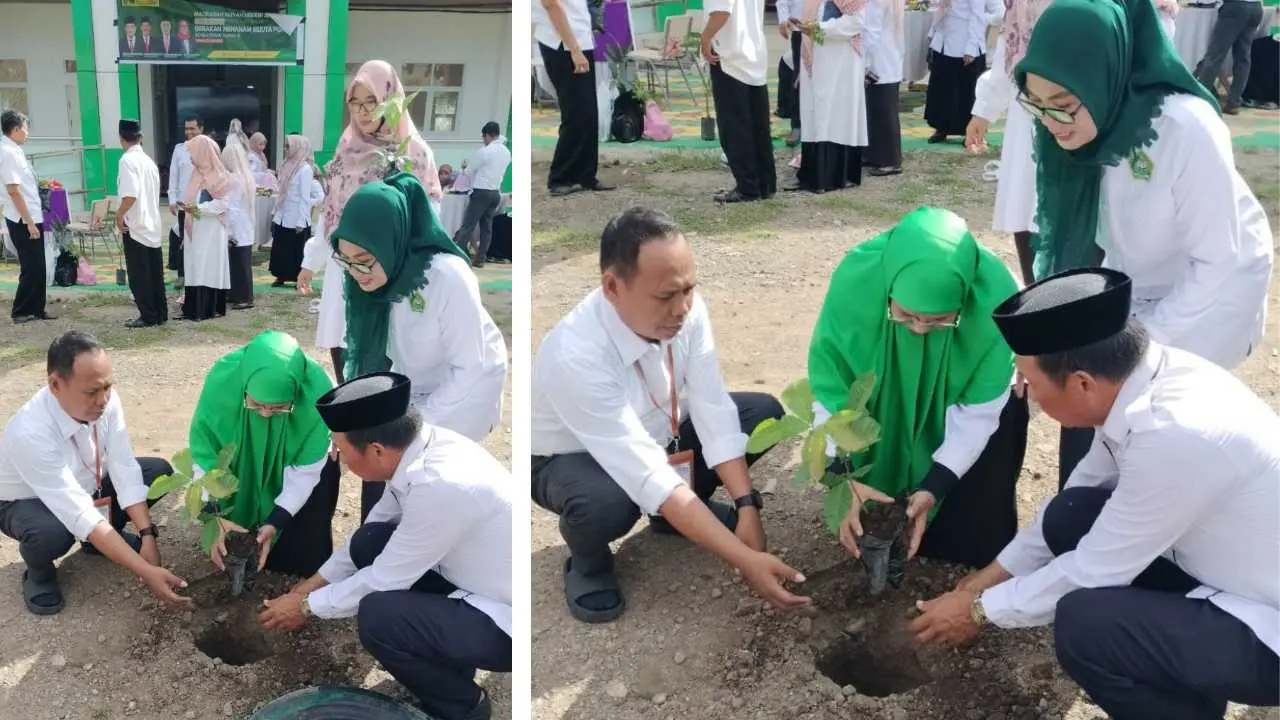 Peringati Hari Bumi dan Program Kemenag RI, MAN Jeneponto Sukseskan Program Penanaman Sejuta Pohon