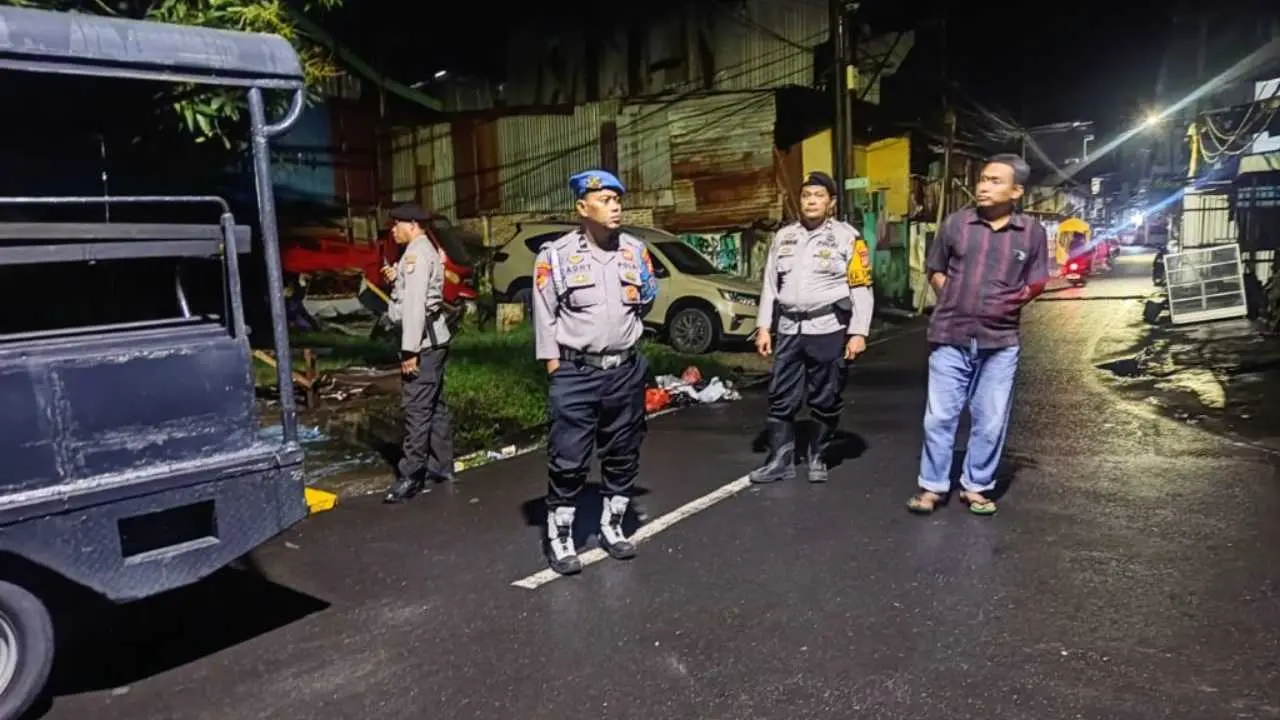 Jaga Keamanan Hingga Dini Hari, Polsek Bontoala Gencarkan Patroli Malam