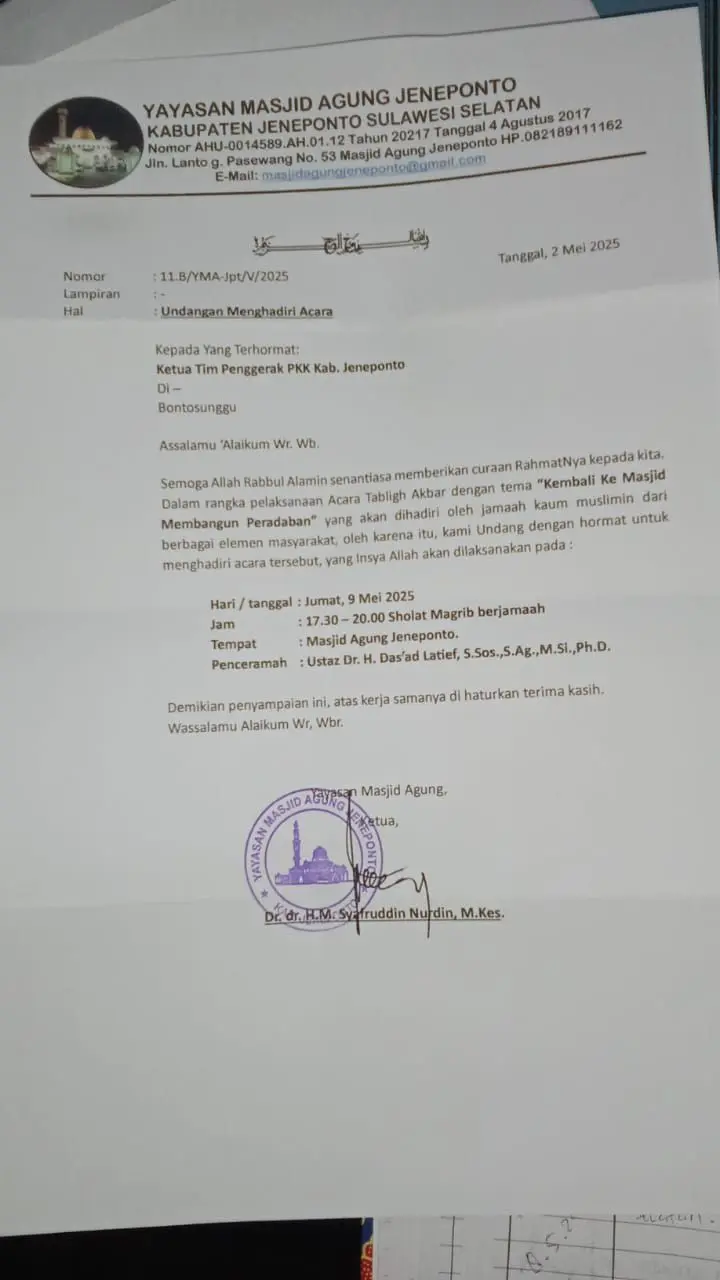 Ustadz Das'ad Latif Bantah Isi Ceramah di Masjid Agung Jeneponto, Jamaah Kecewa 2 Ustadz Das'ad Latif Bantah Isi Ceramah di Masjid Agung Jeneponto, Jamaah Kecewa