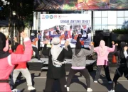 Tiga Organisasi Perempuan Makassar Kompak Gaungkan Hidup Sehat di CFD Sudirman