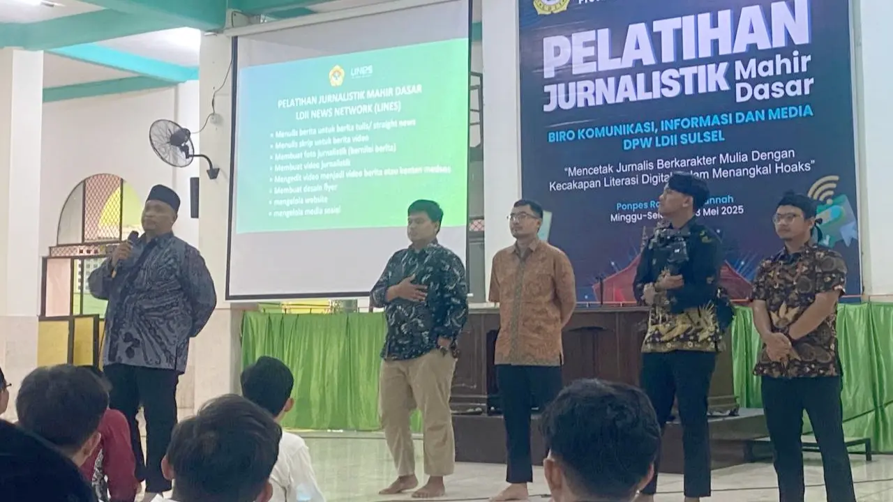 LDII Sulsel Siapkan Garda Terdepan Lawan Hoaks Lewat Pelatihan Jurnalistik