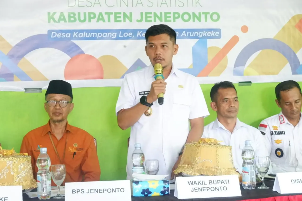 Canangkan Desa Kalumpangloe Sebagai Desa Cinta Statistik, Begini Pesan Wabup Islam Iskandar
