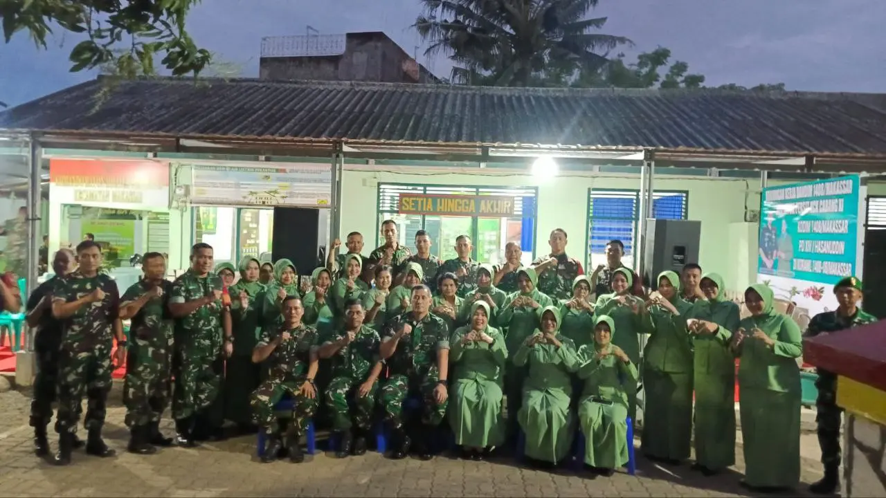 Dandim 1408/Makassar Kunjungi Koramil Makassar, Ingatkan Prajurit Jauhi Judi Online dan Jaga Keharmonisan Keluarga