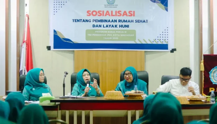 TP PKK Makassar Dorong Kader Jadi Agen Perubahan Lingkungan Lewat Sosialisasi Rumah Sehat
