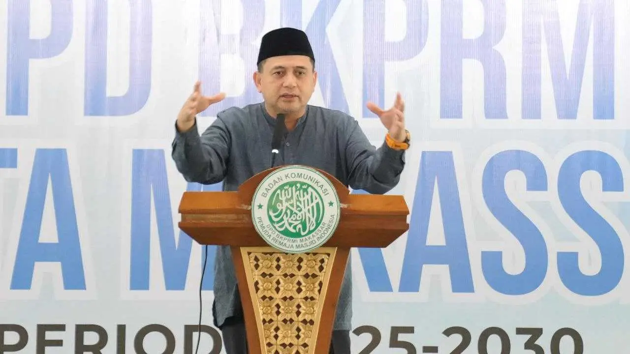 Lantik DPD BKPRMI, Munafri: Masjid Harus Jadi Pusat Pembinaan Generasi Muda