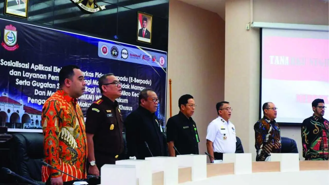 Wakil Ketua DPRD Makassar Hadiri Peluncuran Aplikasi E-Berpadu di PN Makassar