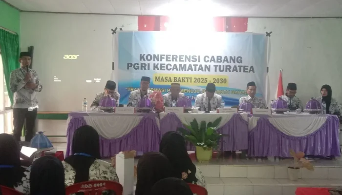 Konferensi Cabang PGRI Kecamatan Turatea Masa Bakti 2025-2030, Muslimin Terpilih Jadi Ketua