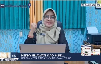 Ulang Tahun ke-9, Mediasulsel.com Dapat Ucapan dari Kepala MTsN 12 Banyuwangi