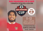 Pendaftaran Budi Sudarsono Cup III 2025 Resmi Dibuka, Makassar Jadi Tuan Rumah