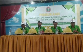 Meriahkan HUT PGRI ke-80, PGRI Jeneponto Gelar Lomba Cabang Khusus SMA/SMK/SLB dan Lomba Antar Guru