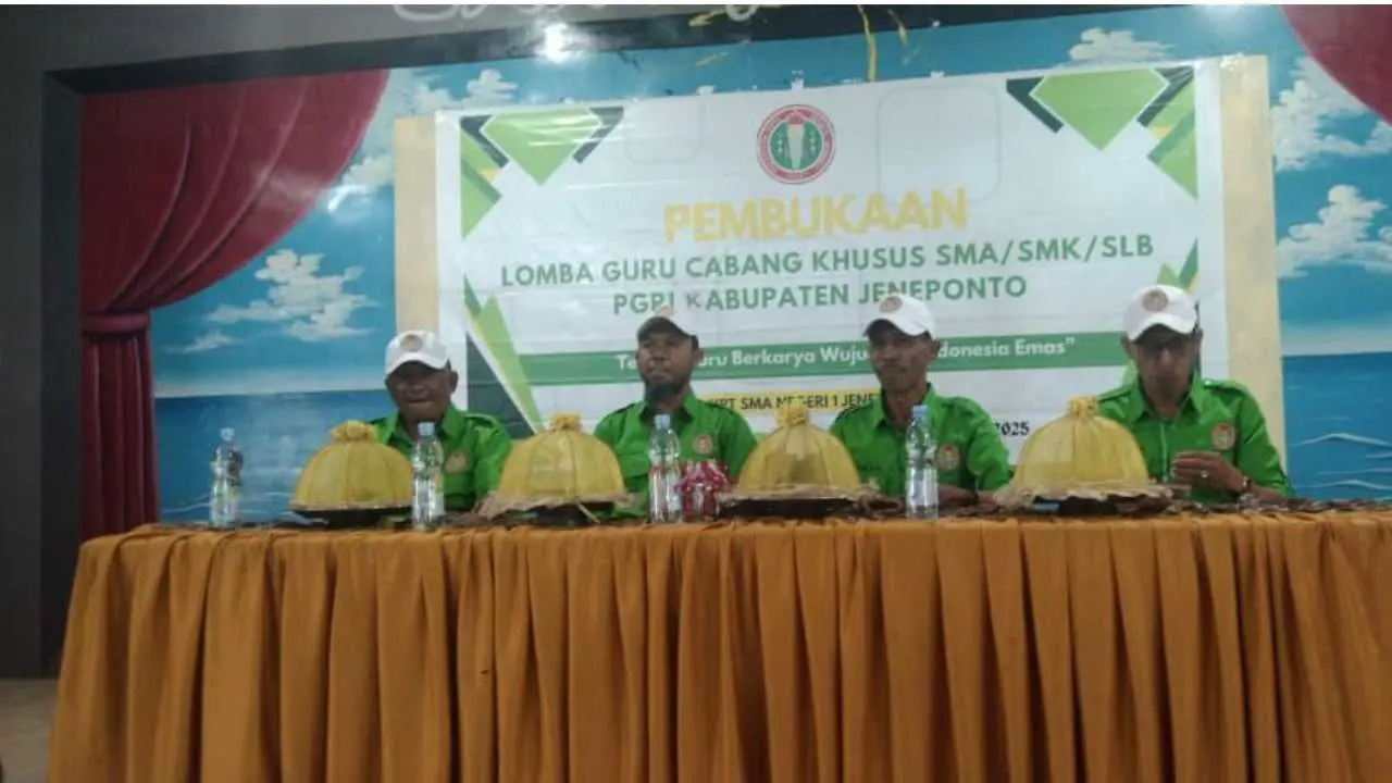 Meriahkan HUT PGRI ke-80, PGRI Jeneponto Gelar Lomba Cabang Khusus SMA/SMK/SLB dan Lomba Antar Guru