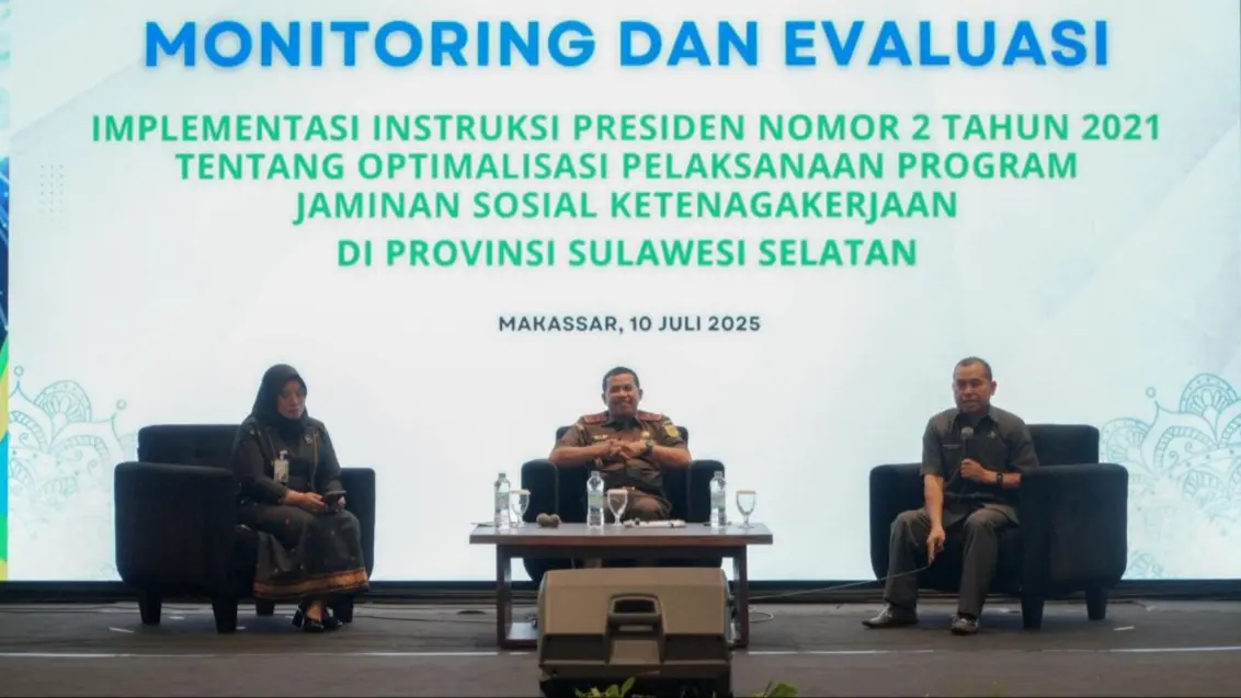 Kejati Sulsel Tegaskan Komitmen Kawal Kepatuhan Program Jaminan Sosial Ketenagakerjaan
