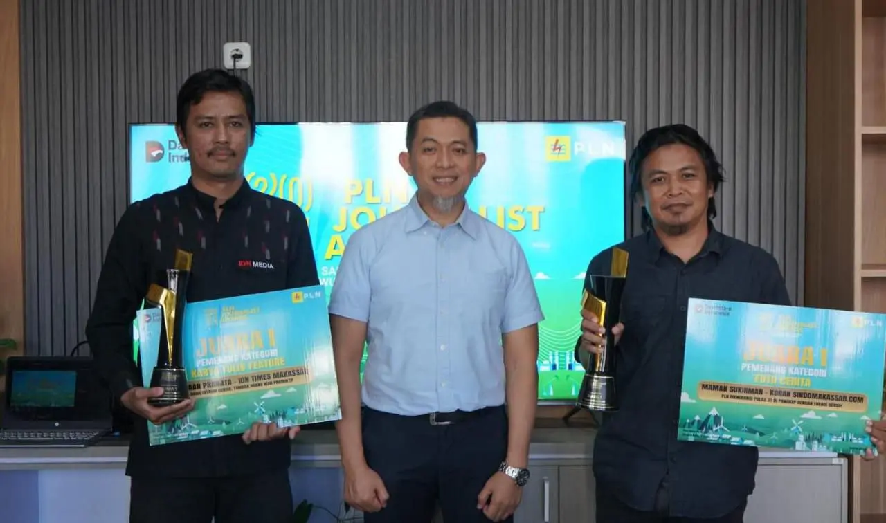 Dua Jurnalis Sulsel Raih Juara di Ajang PLN Journalist Awards 2024