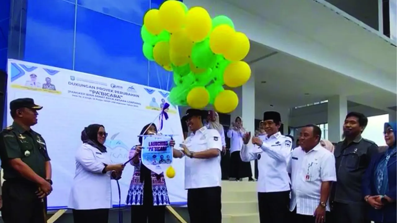 Bupati Pangkep Resmikan Gedung Perpustakaan dan Luncurkan Program “Pa’bicara”