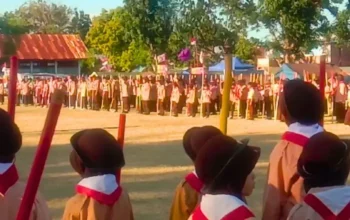 Rangkaian HUT RI ke-80, Perkemahan Tingkat Kecamatan Turatea Resmi Dibuka Camat Achmad H. Zakkir