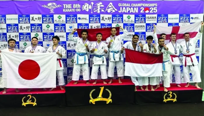 Gojukai Indonesia Raih Juara 2 Dunia di Jepang, Lampaui Target Medali
