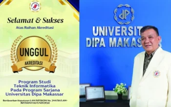 Undipa Makassar Cetak Sejarah Baru, Prodi Teknik Informatika Sandang Akreditasi Unggul 3 Undipa Makassar Cetak Sejarah Baru, Prodi Teknik Informatika Sandang Akreditasi Unggul
