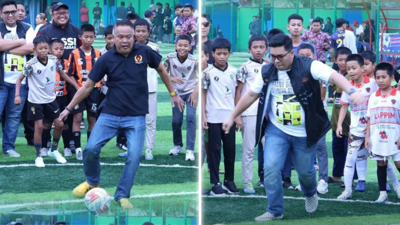 Plt Kadispora Makassar Buka Turnamen Mini Soccer “Perang Bintang”