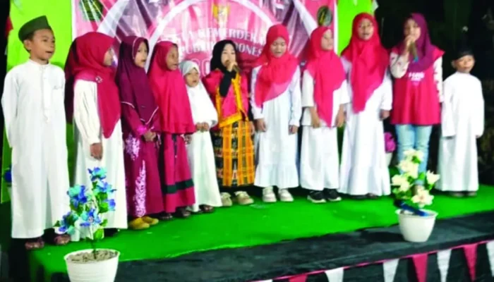 MDTA At-Tawfiq dan Perwim Biring Romang Gelar Pesta Kemerdekaan RI ke-80