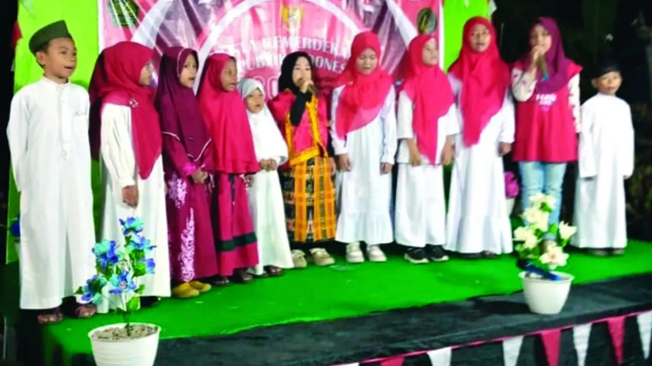 MDTA At-Tawfiq dan Perwim Biring Romang Gelar Pesta Kemerdekaan RI ke-80