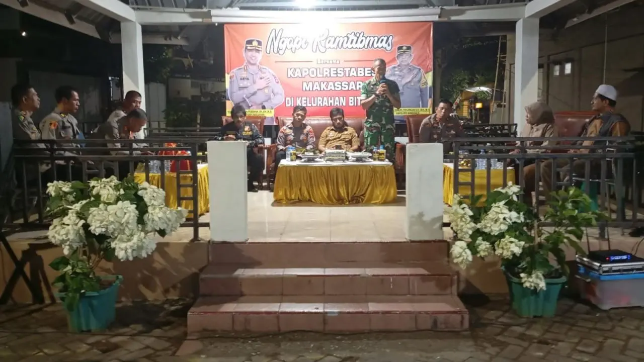Ngopi Kamtibmas, Polrestabes Makassar Ajak Warga Bitowa Perkuat Sinergi Keamanan