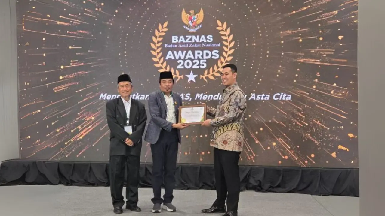 Bupati Pangkep Terima Baznas Award 2025 Kategori Kepala Daerah Pendukung Gerakan Zakat