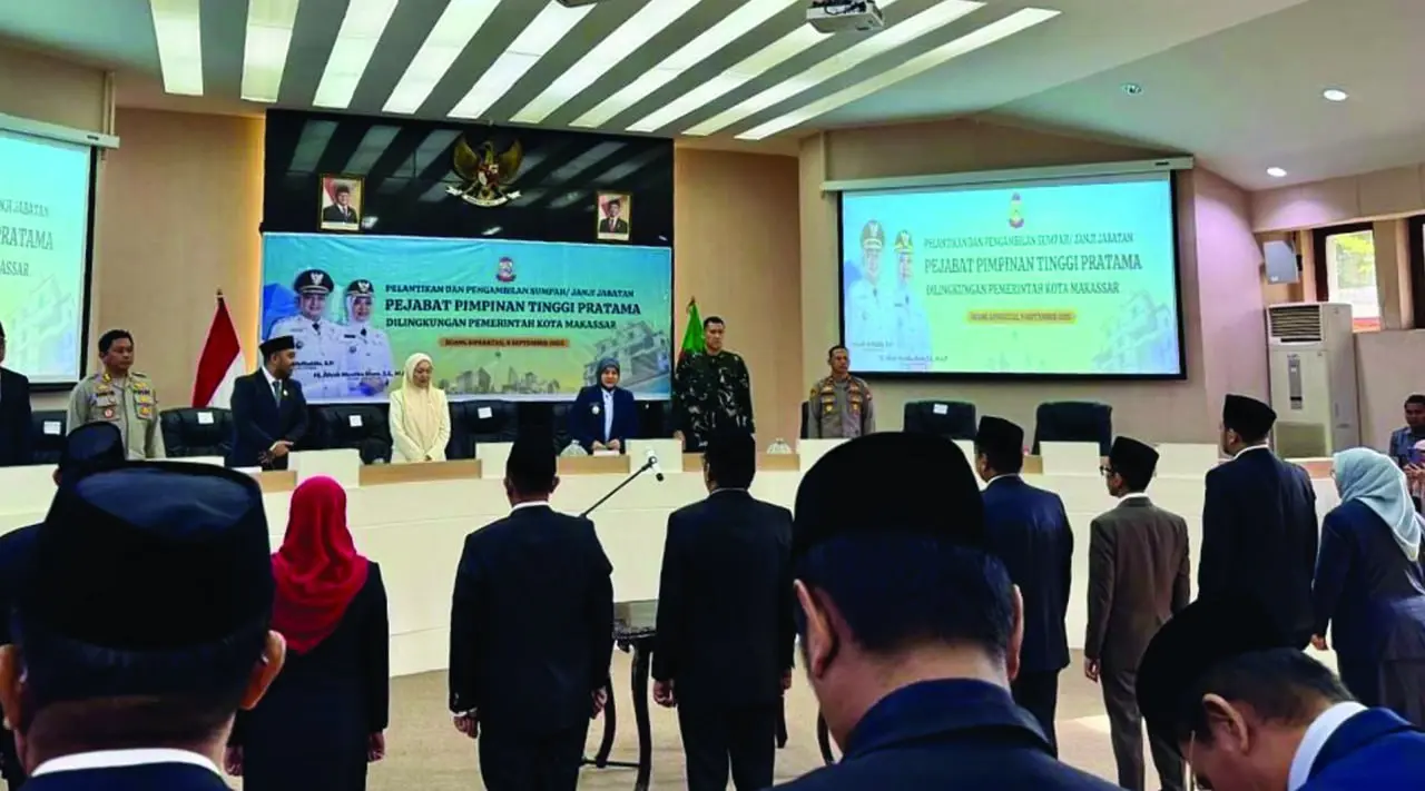 9 Pejabat Resmi Dilantik di Tanggal 9/9, Appi Minta Gaspol Layani Warga Makassar