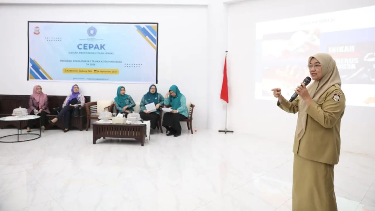 PKK Makassar Bersama Dinkes dan DP3A Edukasi Cegah Pernikahan Anak