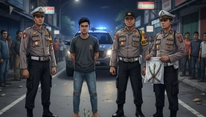 Dua Pemuda Ditangkap Polisi di Makassar Lantaran Kedapatan Bawa Busur & Anak Panah