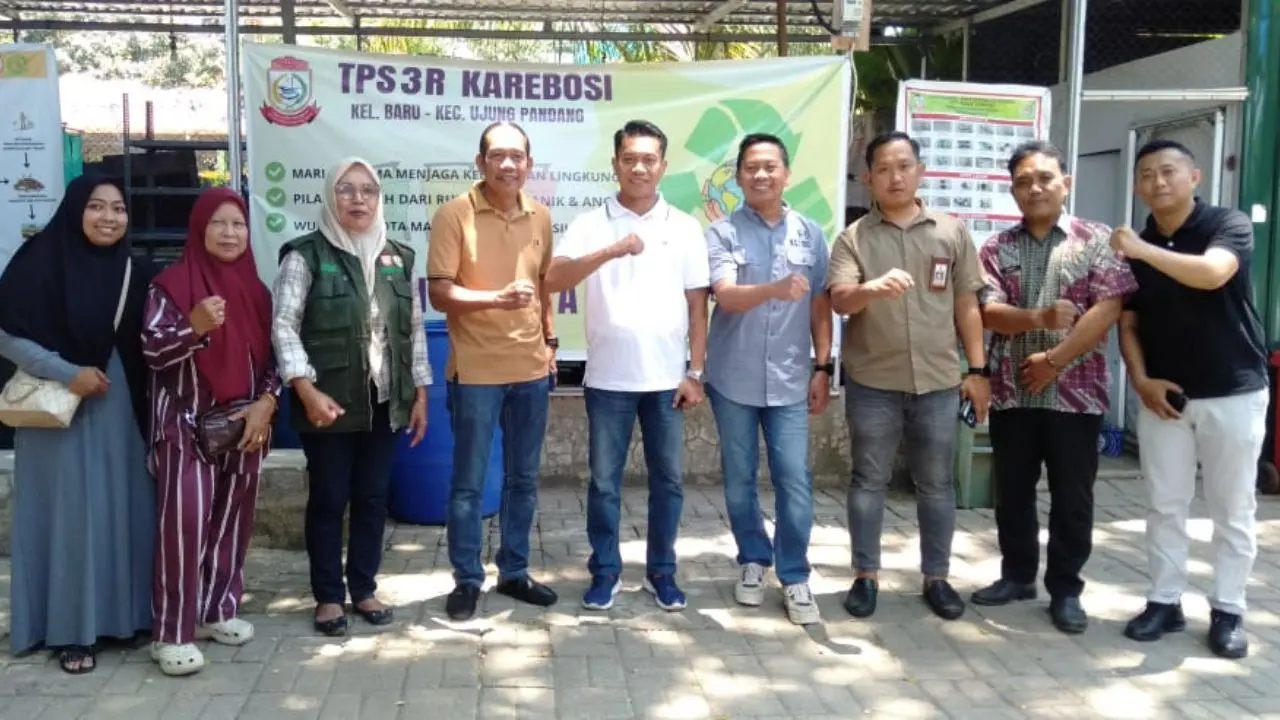 Kolaborasi Jaga Lingkungan, Camat se-Makassar Satukan Langkah di TPS3R Karebosi