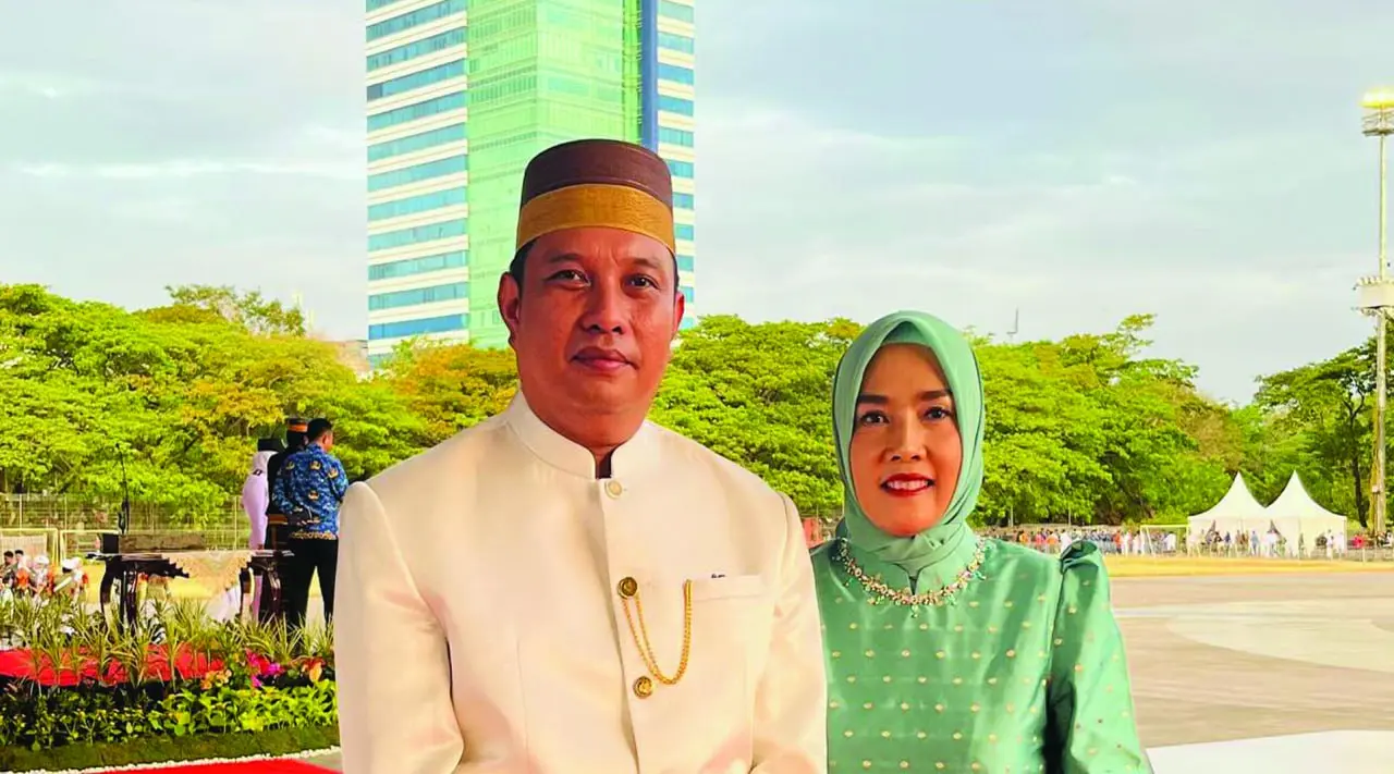 Plt Sekwan DPRD Makassar Hadiri Upacara Penurunan Bendera HUT ke-80 RI di Karebosi