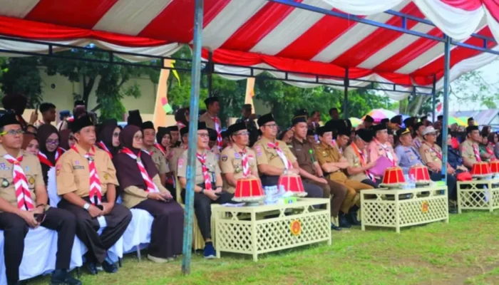 Pramuka Pangkep Peringati HUT ke-64 dengan Apel Besar dan Kemah Kemerdekaan