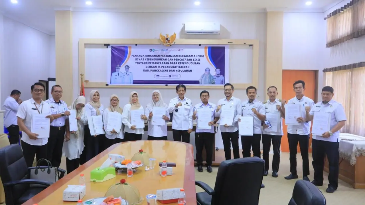 Pemkab Pangkep Perkuat Layanan Publik Lewat Akses Data Kependudukan Terintegrasi
