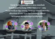 Dinas Pertanahan Kota Makassar Sampaikan Bela Sungkawa atas Tragedi Kerusuhan DPRD