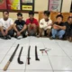 Enam Remaja Pesta Miras di TPU Borong Diciduk Polisi, Sajam dan Busur Disita