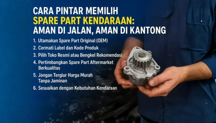 Cara Pintar Memilih Spare Part Kendaraan yang Aman di Jalan dan Aman di Kantong