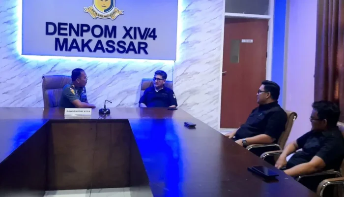 Denpom Makassar Siap Bantu Perumda Parkir Tertibkan Parkir Liar