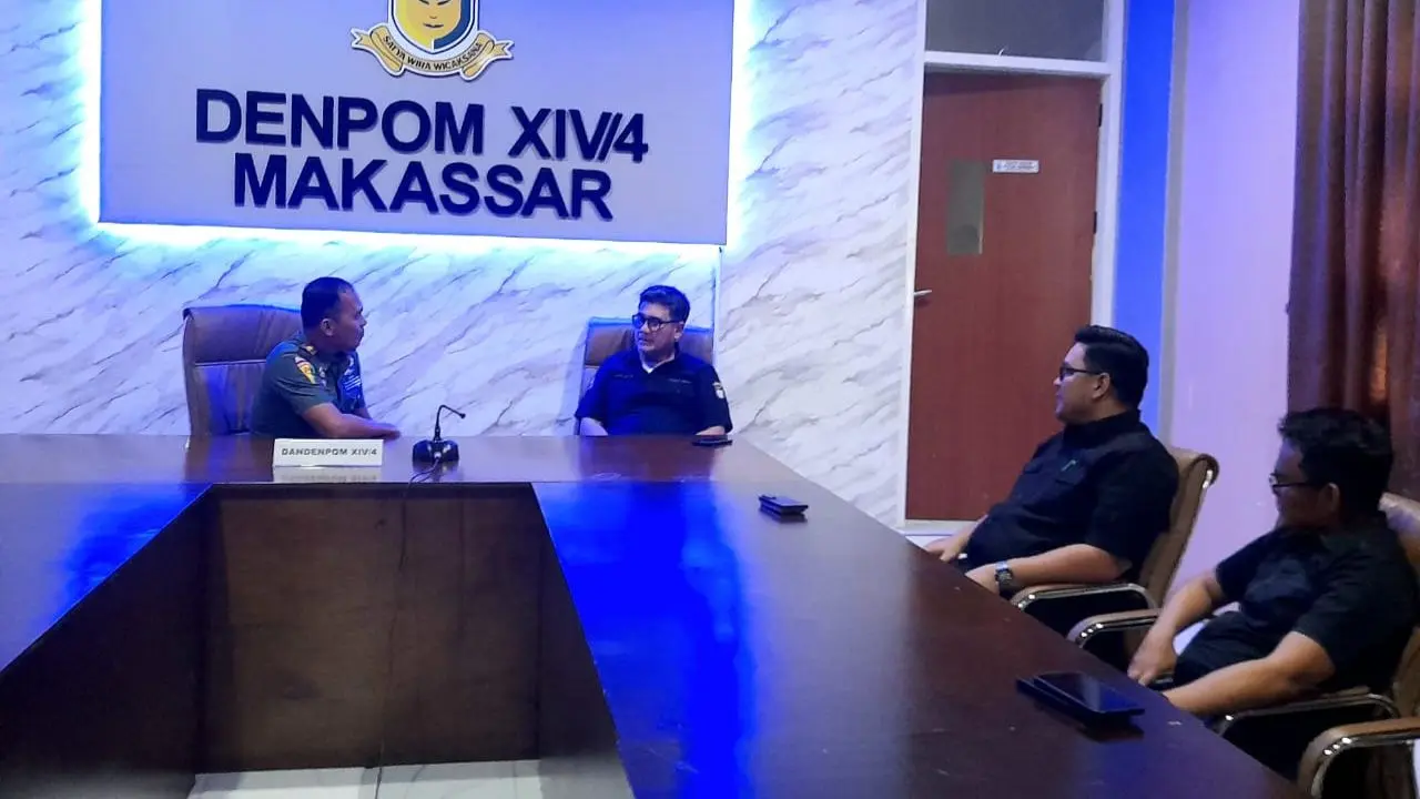 Denpom Makassar Siap Bantu Perumda Parkir Tertibkan Parkir Liar