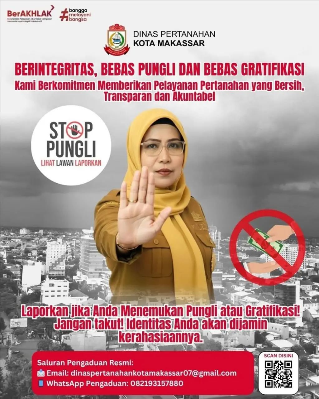 Kadis Pertanahan Makassar Tegaskan Komitmen Layanan Bersih dan Transparan