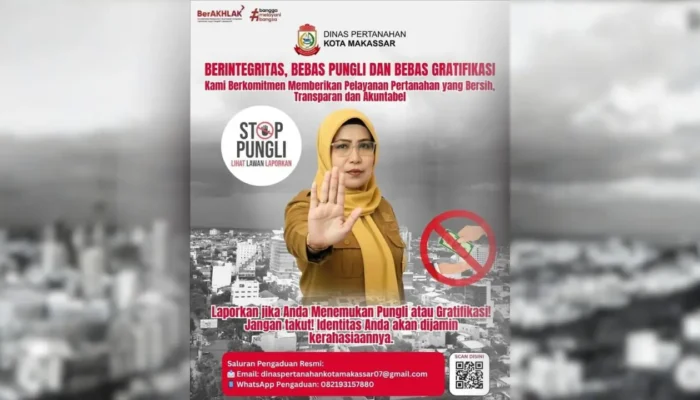 Kadis Pertanahan Makassar Tegaskan Komitmen Layanan Bersih dan Transparan