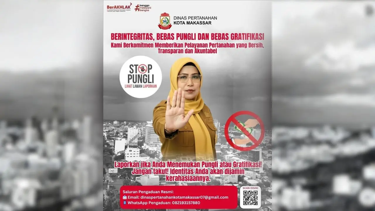 Kadis Pertanahan Makassar Tegaskan Komitmen Layanan Bersih dan Transparan