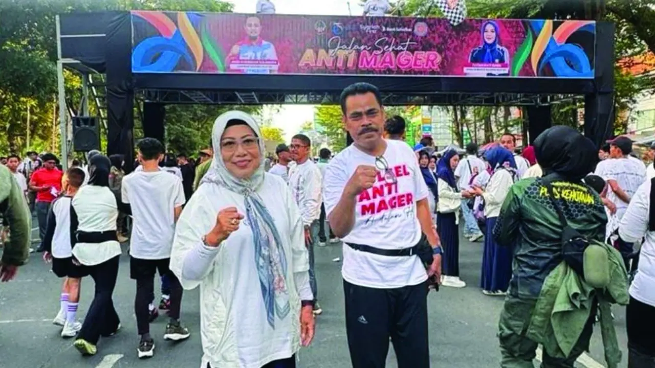 Kepala Dinas Pertanahan Makassar Ajak ASN dan Warga Hidup Sehat Lewat Jalan Sehat Anti Mager