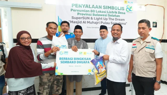 Gubernur Andi Sudirman Resmikan Listrik Desa SuperSUN di Pulau Samalona